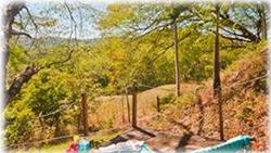 costa rica ranch, wooden staircase into the forest, gated entryway, Ocean views