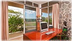 costa rica ranch, wooden staircase into the forest, gated entryway, Ocean views