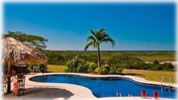 costa rica ranch, wooden staircase into the forest, gated entryway, Ocean views