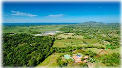 costa rica ranch, wooden staircase into the forest, gated entryway, Ocean views