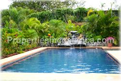 Costa Rica Spanish Estate, Luxury hilltop property, spanish style homes, for sale, swimming pool, movie room, fully furnished, La Garita Real Estate