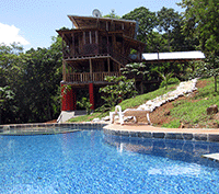 Live a Sustainable Life in this Bamboo Home with Pool Near Tamarindo!
