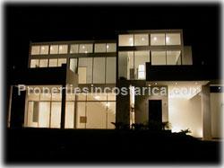  Escazu modern home, glass, large windows, privacy, security, 2 level, Escazu real estate,1673