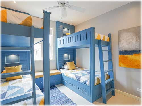 Las Catalinas home for sale, Costa Rica real estate, Paseo Miraflores property, coastal home Costa Rica, beach town living, tropical home Las Catalinas, family-friendly home Costa Rica, colorful interior design, walkable seaside community, luxury Costa Rica homes