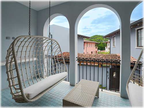 Las Catalinas home for sale, Costa Rica real estate, Paseo Miraflores property, coastal home Costa Rica, beach town living, tropical home Las Catalinas, family-friendly home Costa Rica, colorful interior design, walkable seaside community, luxury Costa Rica homes