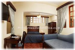 Costa Rica real estate, for sale, historic properties, hotel, boutique hotel, business, lodging, luxury, vintage, remodeled, terrace, balcony, 1889