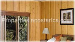Costa Rica mountain home, unique home, theater, sound system, log, cedar, fine wood, house with forest, house with waterfall, best, house with river, house with pond, for sale, movie, game room, 1629