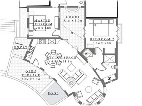 Las Catalinas real estate, Costa Rica homes for sale, Plaza Carlota, beach homes Costa Rica, luxury homes Guanacaste, private plunge pool home