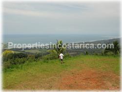 Costa Rica real estate, land for sale, ocean view property, building land, investment, Hatillo dominical