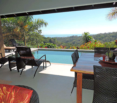 5 Star Designer Ocean View home above Uvita