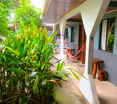 Hotel in the center of Cahuita, 200m from the National park and the beaches