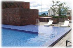 Costa Rica real estate, Costa Rica condos for rent, luxury condos, Sabana Park condos, Metropolitan Tower, Swimming pool, National Stadium