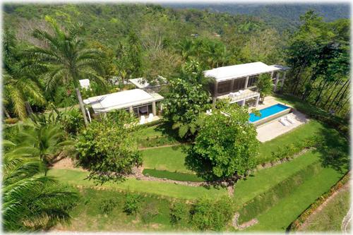 luxurious homes at the beach, for sale, whales tail view, costa rican beaches homes, beach, luxury real estate in costa rica, nature living spaces, ocean view