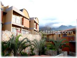 Escazu real estate, townhomes in Escazu, for sale, exclusive, modern, townhouses, convenient, 2 story, swimming pool, security, terrace, 