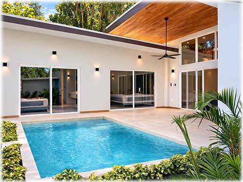 Villa for sale Puerto Viejo Costa Rica, Playa Negra real estate, Caribbean coast Costa Rica property, new construction Costa Rica, pool villa Costa Rica, owner financing Costa Rica, beach property