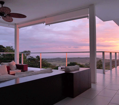 Zen Villa. Designer Whales Tail and Whitewater Ocean View Uvita Income Producing Villa.