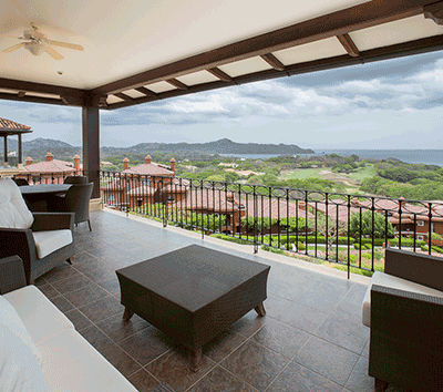 Amazing ocean, mountain and golf views in spectacular 2 story penthouse within Costa Rica´s premier resort