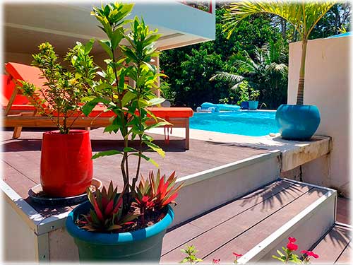 Cahuita real estate, Costa Rica Caribbean coast property, home for sale near Cahuita, Costa Rica pool home, vacation rental property Costa Rica, investment property Caribbean Costa Rica, two-story hom