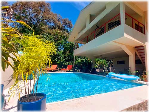 Cahuita real estate, Costa Rica Caribbean coast property, home for sale near Cahuita, Costa Rica pool home, vacation rental property Costa Rica, investment property Caribbean Costa Rica, two-story hom