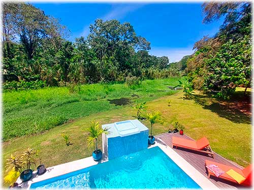 Cahuita real estate, Costa Rica Caribbean coast property, home for sale near Cahuita, Costa Rica pool home, vacation rental property Costa Rica, investment property Caribbean Costa Rica, two-story hom