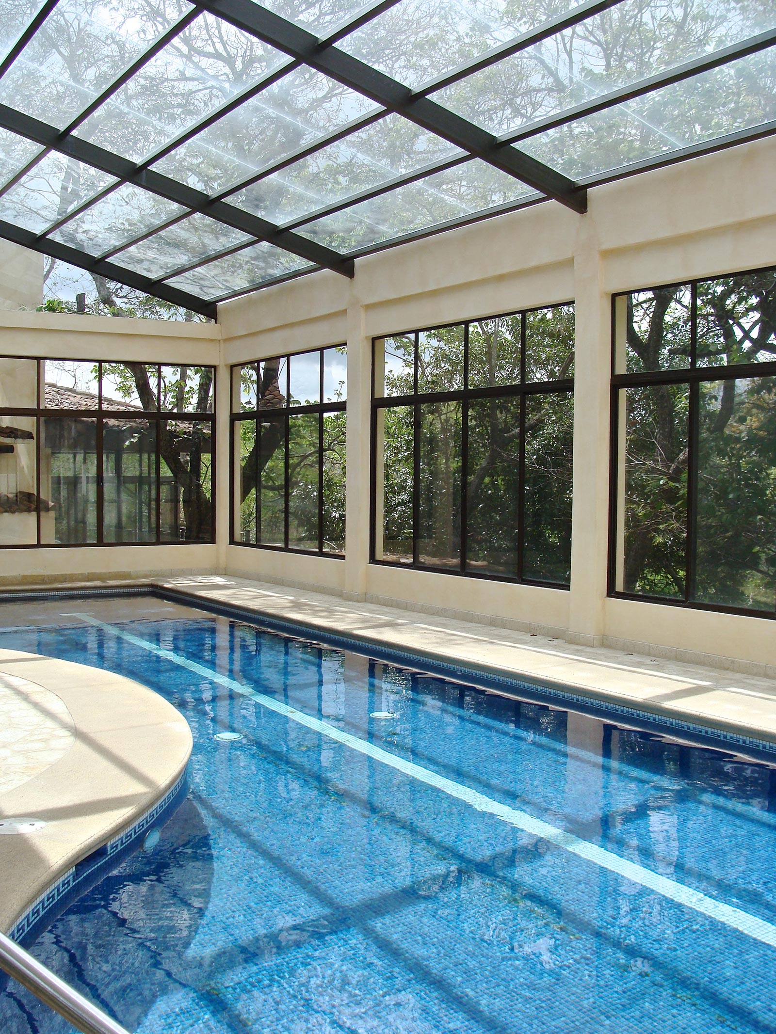 River Canyon Estate with Tropical Gardens and Indoor Pool in Santa Ana