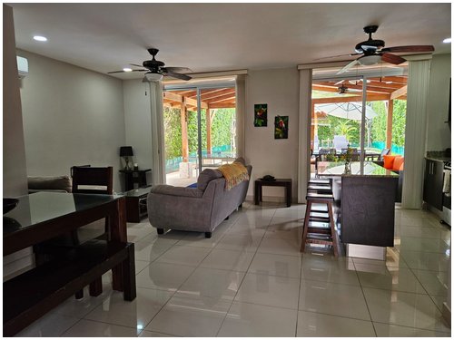 private pool, open concept, golf community, paquera, nicoya peninsula