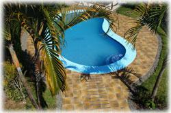 South Pacific real estate, mountain view home, swimming pool, guest house, home with acreage for sale
