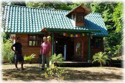 South Pacific real estate, mountain view home, swimming pool, guest house, home with acreage for sale