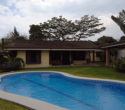Santa Ana Classic Costa Rica Tropical home with pool for sale and rent